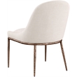 Bowery Hill Contemporary Beige Linen Textured Performance Fabric Dining SC