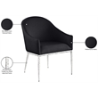 Bowery Hill Contemporary Black Linen Textured Performance Fabric Dining AC