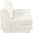 Bowery Hill Contemporary Cream Fabric Upholstered 2-Oiece Modular Sofa