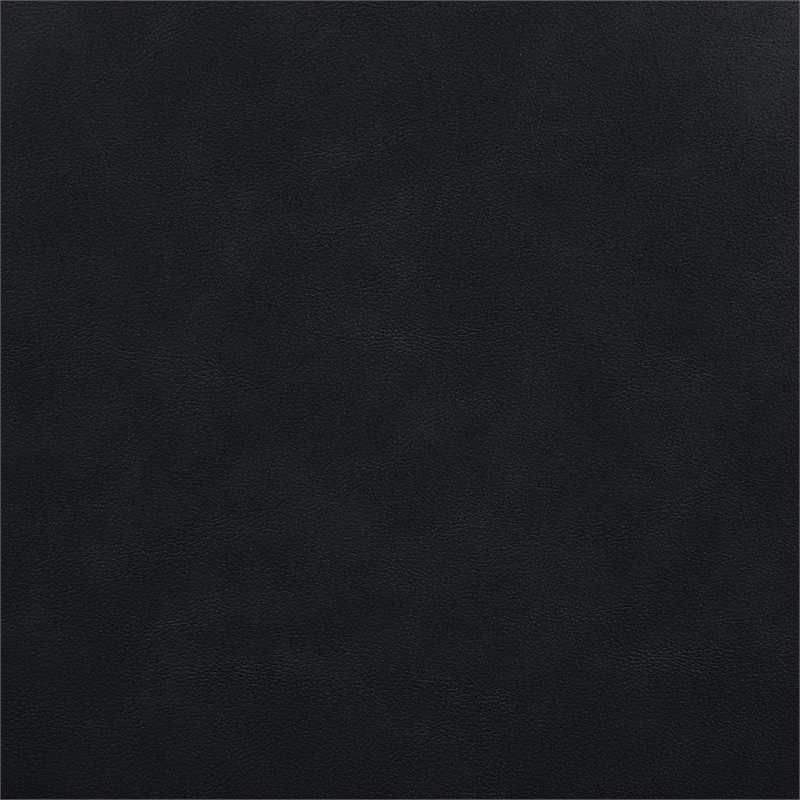 Bowery Hill Contemporary Black Vegan Leather Upholstered Full Bed