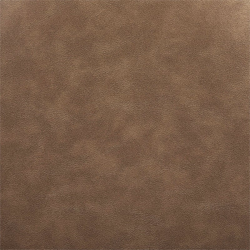 Bowery Hill Contemporary Brown Vegan Leather Upholstered Full Bed