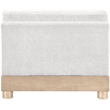 Bowery Hill Contemporary Cream Chenille Fabric Upholstered Modular Armless Chair