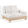 Bowery Hill Contemporary Cream Chenille Upholstered Modular Right Arm Chair