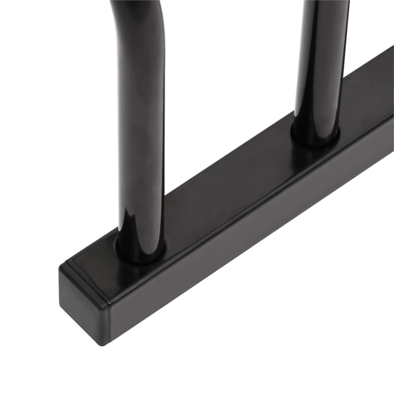 Bowery Hill Contemporary 6 Bikes Black Steel Bike Rack in Black