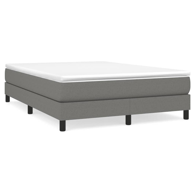 Bowery Hill Contemporary Full Engineered Wood Bed Frame in Dark Grey