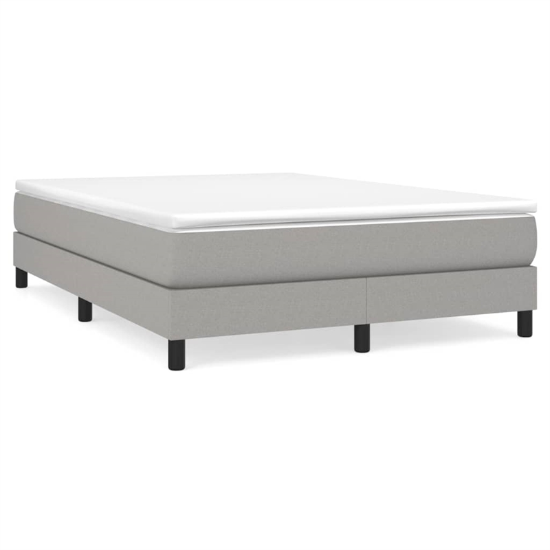 Bowery Hill Contemporary Queen Engineered Wood Bed Frame in Light Grey
