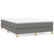 Bowery Hill Contemporary Rectangular Queen Bed Frame in Dark Grey