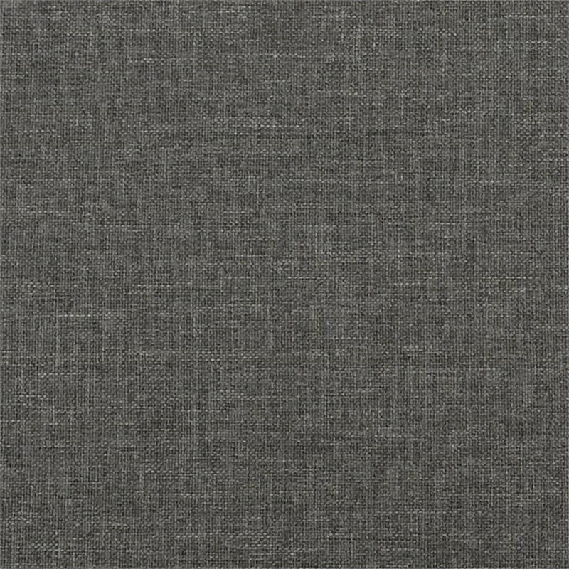 Bowery Hill Contemporary Rectangular Queen Bed Frame in Dark Grey