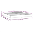 Bowery Hill Contemporary Rectangular Queen Bed Frame in Dark Grey