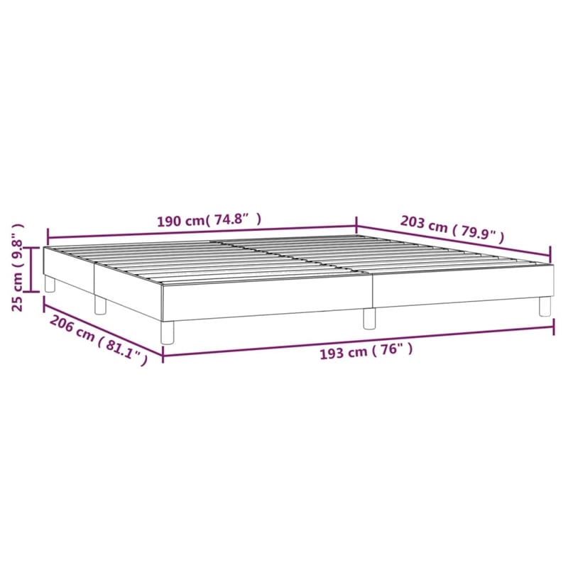 Bowery Hill Contemporary King Engineered Wood Bed Frame in Light Gray