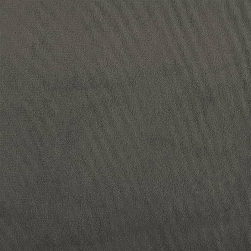 Bowery Hill Contemporary Engineered Wood Twin XL Bed Frame in Dark Gray