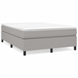 Bowery Hill Contemporary Engineered Wood Full Bed Frame in Light Gray