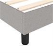 Bowery Hill Contemporary Engineered Wood Full Bed Frame in Light Gray