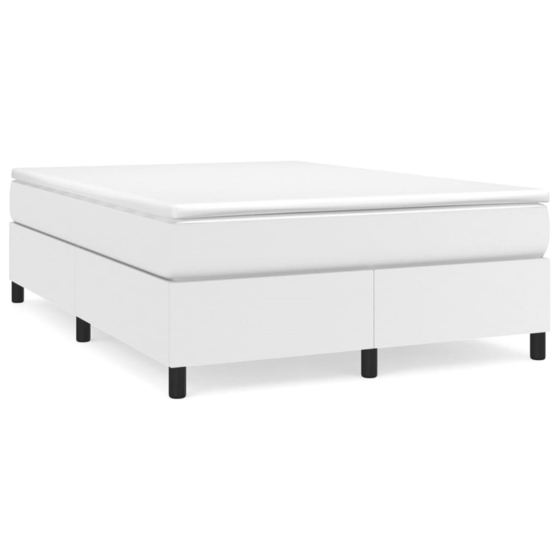 Bowery Hill Contemporary Engineered Wood Full Bed Frame in White