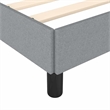 Bowery Hill Contemporary Engineered Wood King Bed Frame in Light Grey