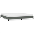 Bowery Hill Contemporary Engineered Wood Bed Frame in Dark Grey