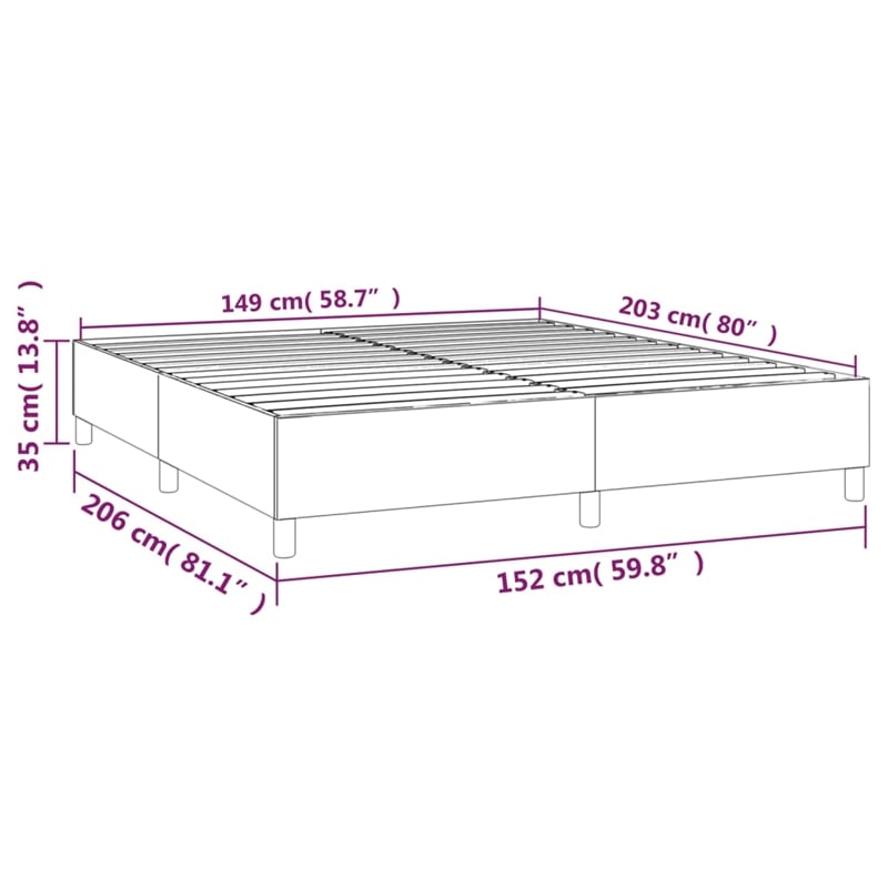 Bowery Hill Contemporary Queen Velvet Bed Frame in Light Grey
