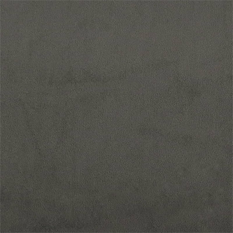 Bowery Hill Engineered Wood King Bed Frame in Dark Gray Fabric