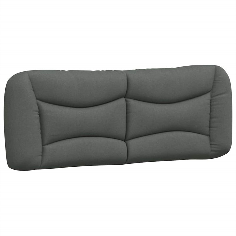 Bowery Hill Contemporary Polyester Upholstery Full Bed Frame Dark Grey