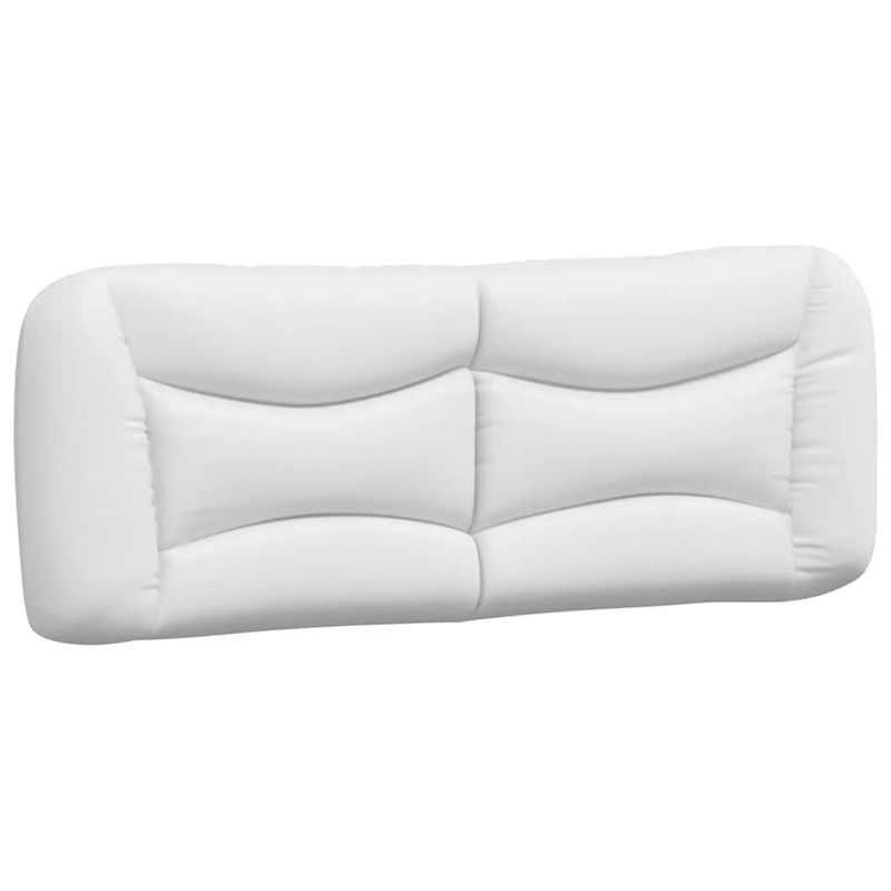Bowery Hill Contemporary Faux Leather Full Bed Frame in White