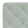 Bowery Hill Contemporary Queen Velvet Bed Frame in Light Grey
