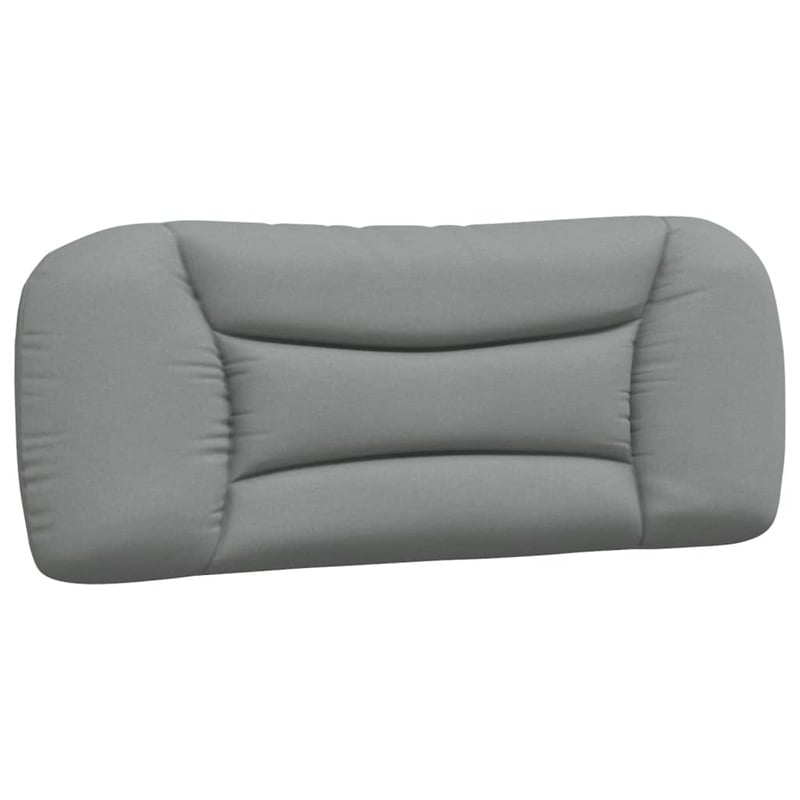 Bowery Hill Polyester Upholstery Twin Bed Frame in Light Grey