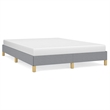 Bowery Hill Contemporary Queen Engineered Wood Bed Frame in Light Gray