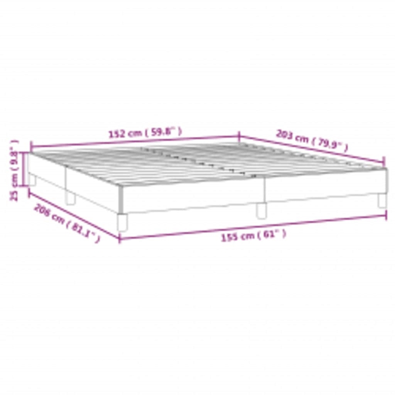 Bowery Hill Contemporary Engineered Wood Queen Bed Frame in Dark Gray