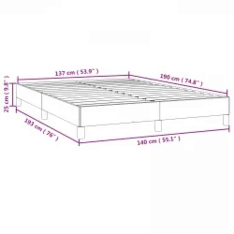 Bowery Hill Engineered Wood Faux Leather Full Bed Frame in Dark Gray