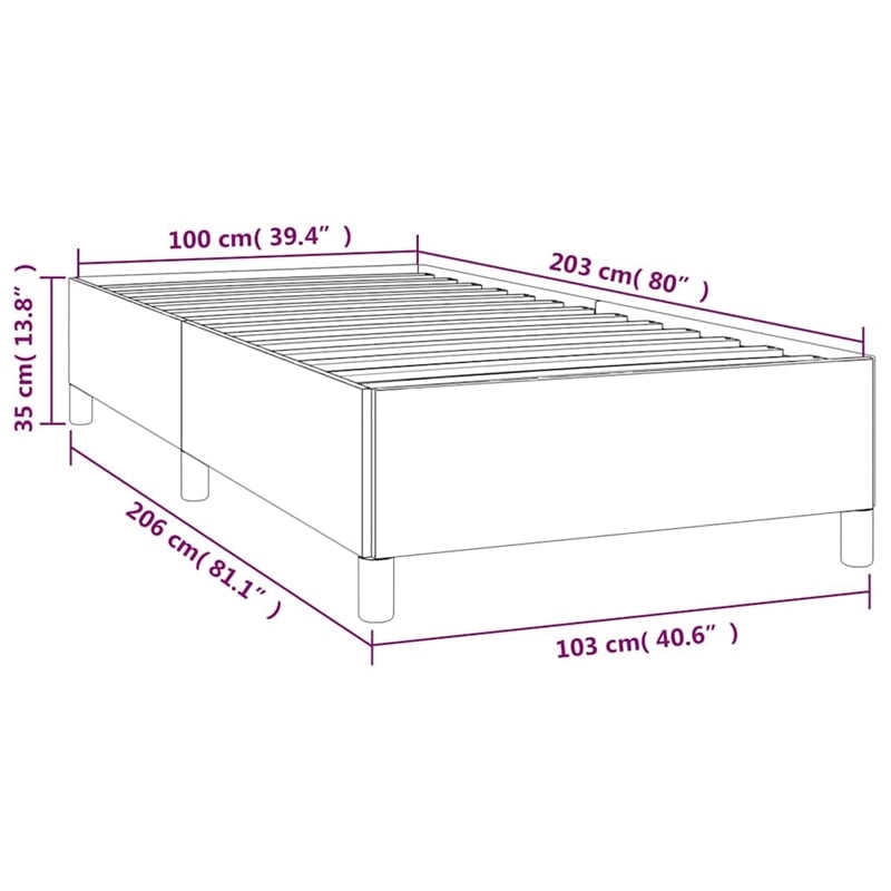 Bowery Hill Contemporary Engineered wood Twin XL Bed Frame in Black
