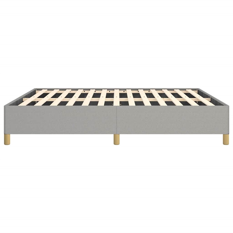 Bowery Hill Contemporary Engineered Wood King Bed Frame in Light Gray
