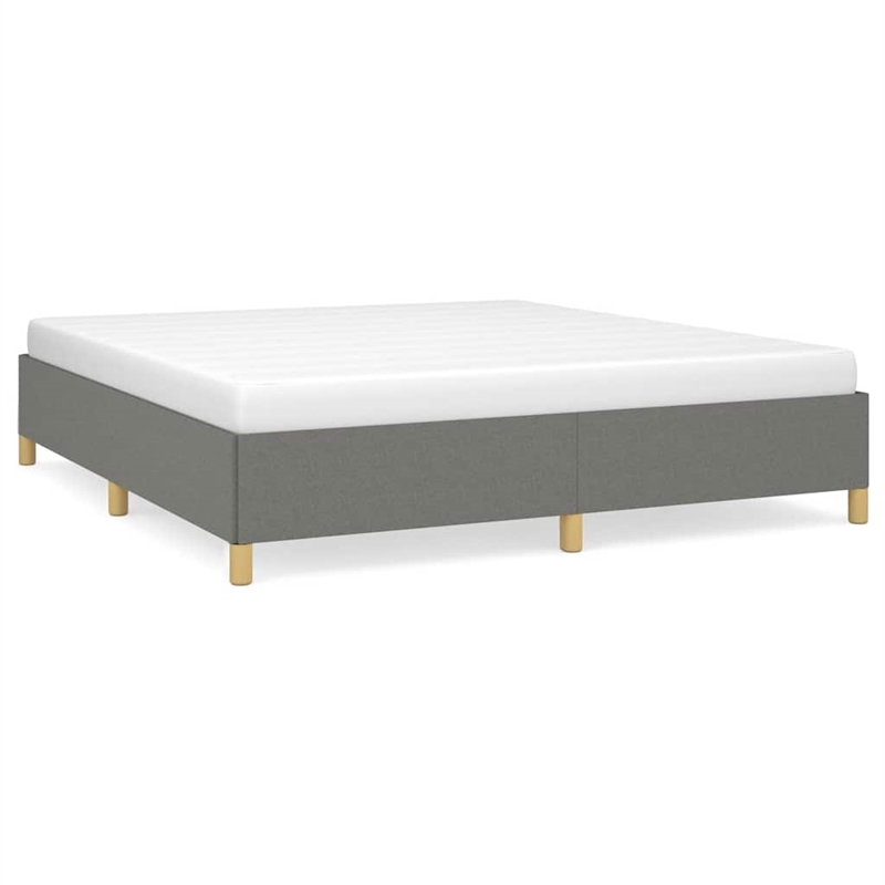 Bowery Hill Engineered Wood California King Bed Frame in Dark Gray