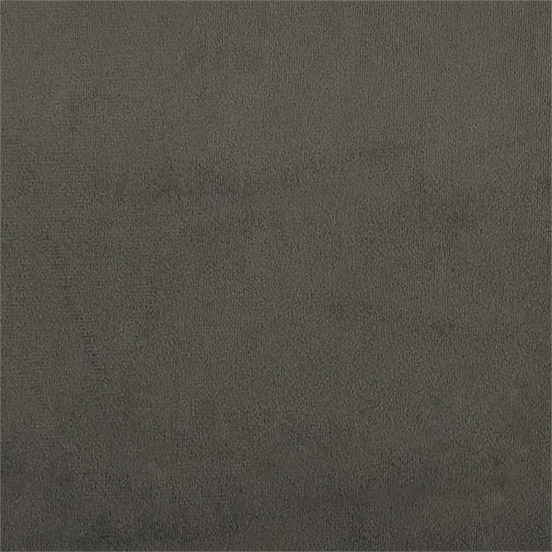 Bowery Hill Contemporary Engineered Wood Queen Bed Frame in Dark Gray