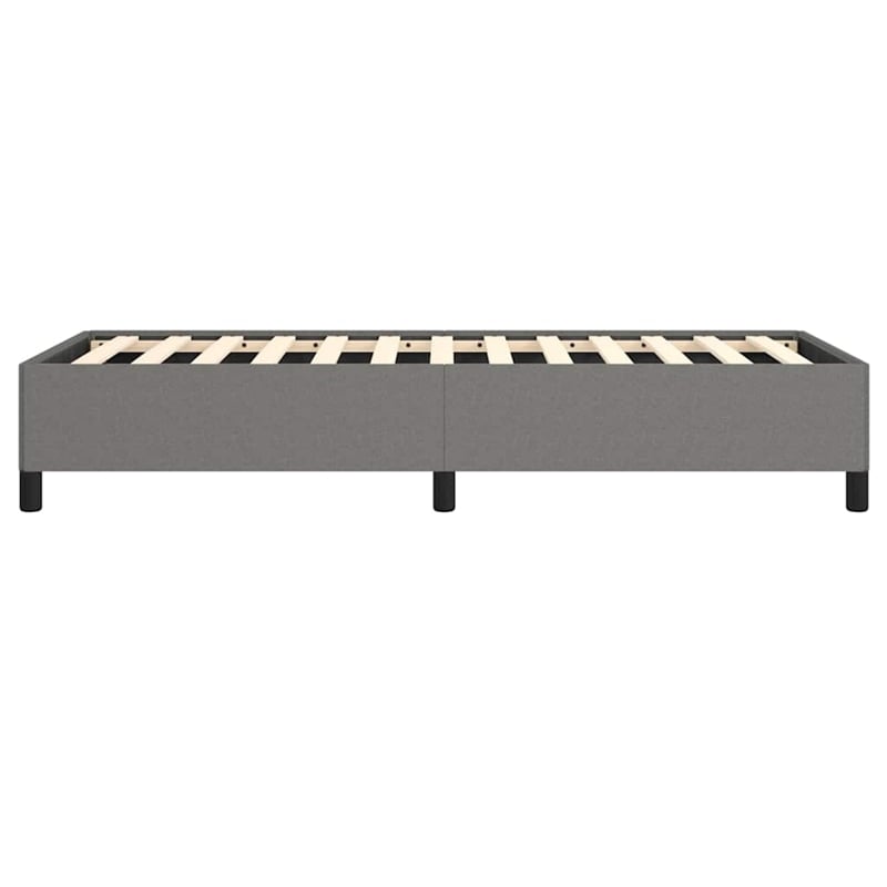 Bowery Hill Contemporary Engineered Wood Twin Bed Frame in Dark Gray