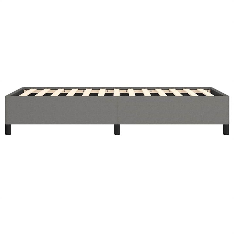 Bowery Hill Contemporary Engineered Wood Twin XL Bed Frame in Dark Gray