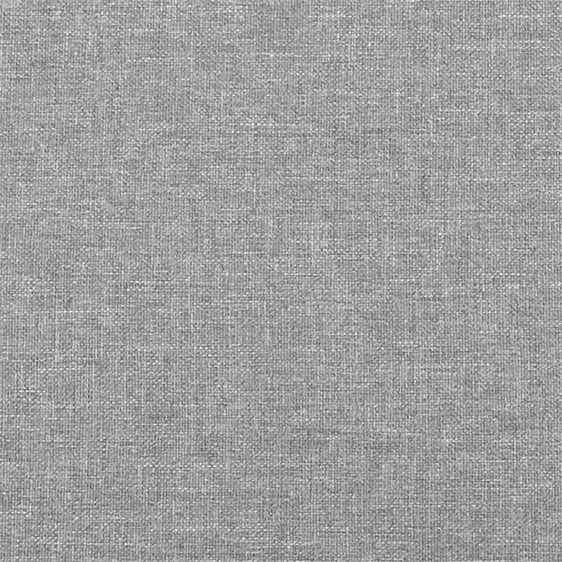 Bowery Hill Engineered Wood Faux Leather Full Bed Frame in Light Gray