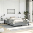 Bowery Hill Contemporary Queen Engineered Wood Bed Frame in Light Grey