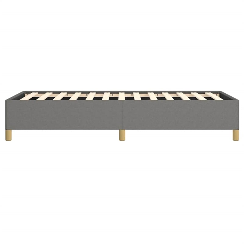 Bowery Hill Contemporary Engineered Wood Twin XL Bed Frame in Dark Gray