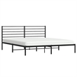 Bowery Hill Rectangular Steel Cal King/Double Bed Frame in Black