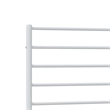 Bowery Hill Powder-Coated Steel Single Traditional Durable Bed Frame in White