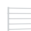 Bowery Hill Rectangular Powder-Coated Steel Twin Bed Frame in White