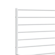 Bowery Hill Rectangular Powder-Coated Steel Full Bed Frame in White