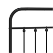 Bowery Hill Rectangular Steel Full Durable Bed Frame in Black