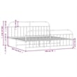 Bowery Hill Rectangular Powder-Coated Steel Full Bed Frame in Black