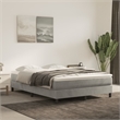 Bowery Hill Contemporary Engineered Wood Full Bed Frame in Light Gray