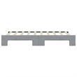 Bowery Hill Contemporary Polyester Daybed With Trundle in Light Grey