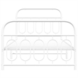 Bowery Hill Rectangular Modren Steel Twin Bed Frame in White