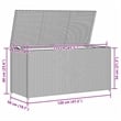 Bowery Hill Contemporary Rattan Storage Chest in Brown Finish