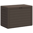 Bowery Hill Contemporary Polypropylene Storage Box in Brown Finish