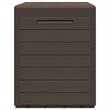 Bowery Hill Contemporary Polypropylene Storage Box in Brown Finish